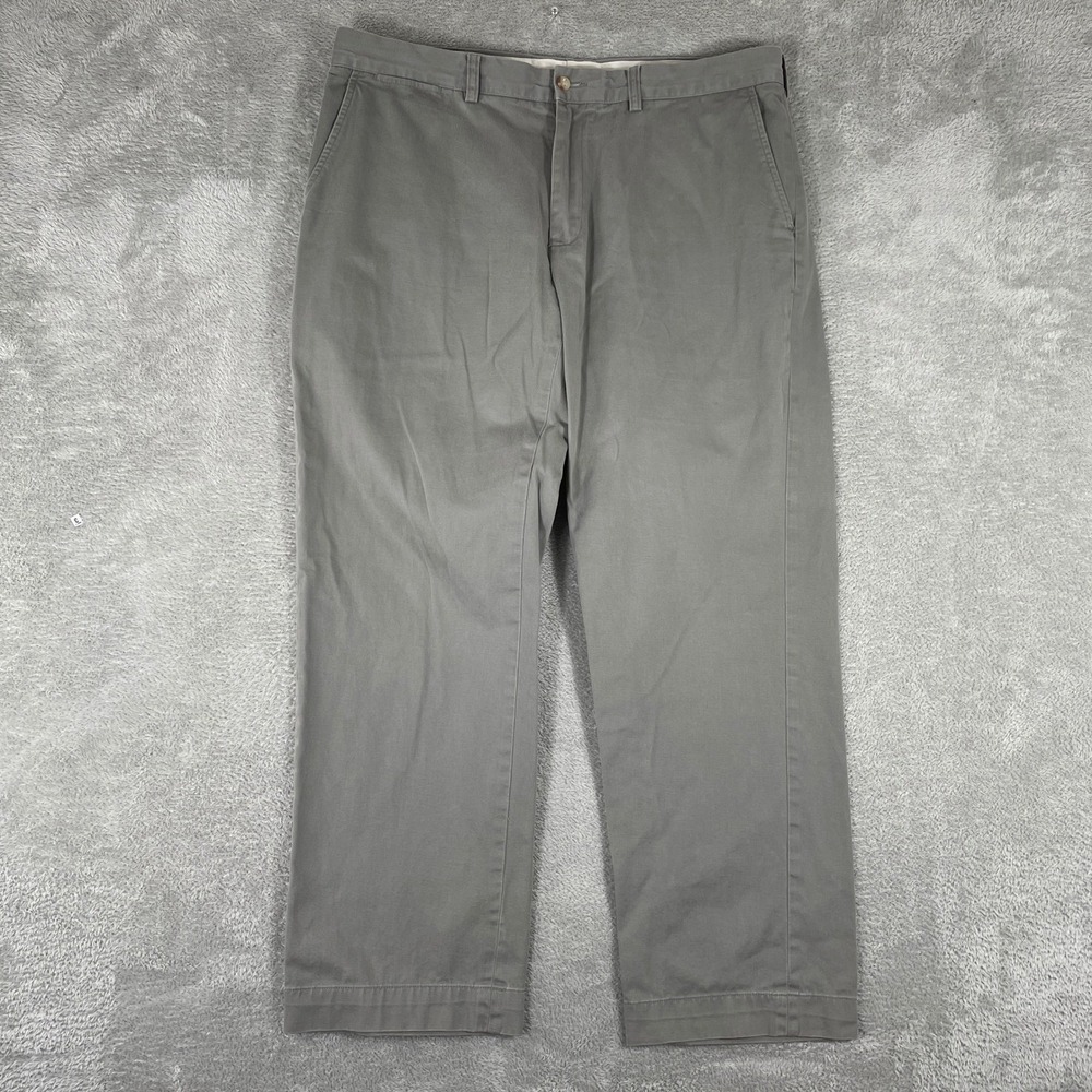 Polo Ralph Lauren Preston Pants Mens 38x32 Actual (38x30) Gray Chino Flat Front